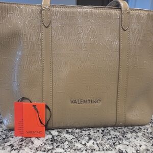 Valentino Tan Tote Bag